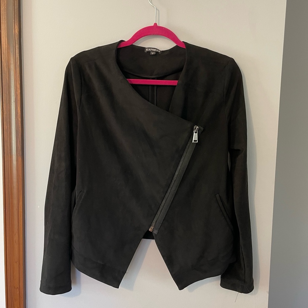 Express Black Asymmetrical Jacket